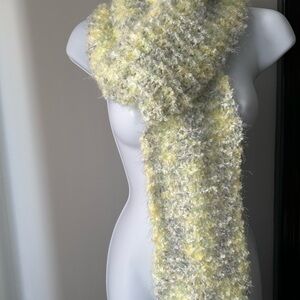 Elegant Yellow and Gray Women's Scarf